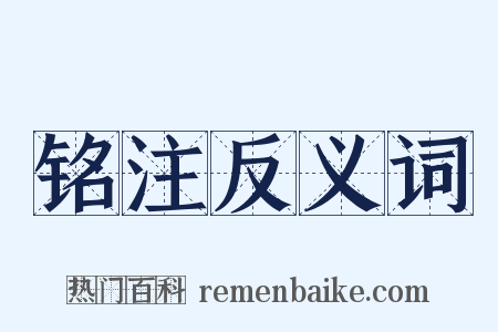 铭注反义词是什么意思的图片